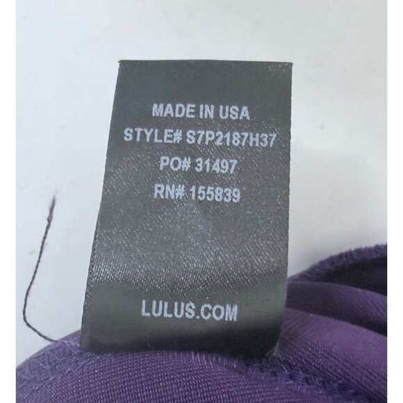 NWT Lulus Kylinna Velvet Sleeveless Wide-Leg Jumpsuit M Purple Wide Leg Holiday - Picture 5 of 16